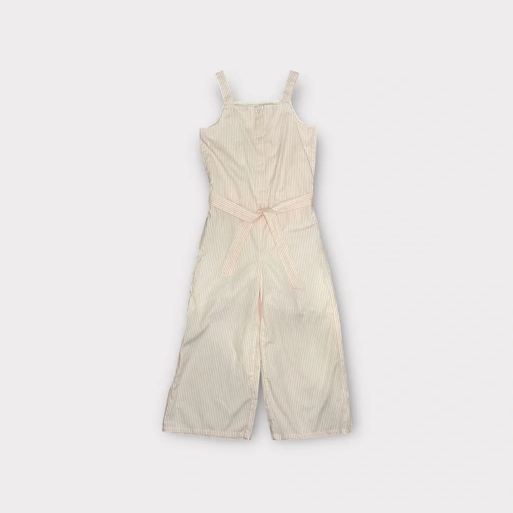 Gymboree Pink Pinstripe Wide Leg Romper